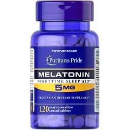 Мелатонин Puritan's Pride Melatonin 5 mg 120 таблеток