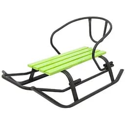 Санки "Комета" Vitan 2030109 спинка + цветная планка Черный (2000989365372)(SN)