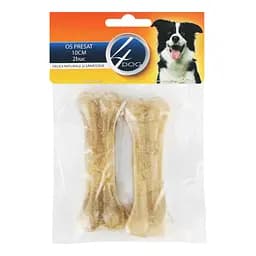 Лакомства для собак 4Dog Косточка,10 см, 2 шт.