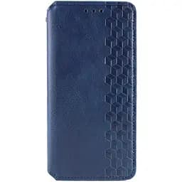 Кожаный чехол-книга GETMAN Cubic (PU) для ZTE Nubia V60 Синий