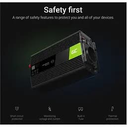 Перетворювач напруги інвертор Green Cell 24V на 230V 1500W/3000W - мініатюра 4