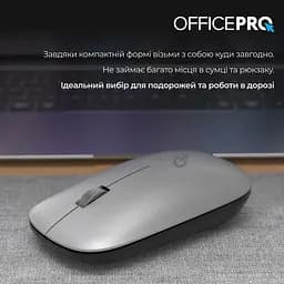 Миша OfficePro Silent Click Wireless Silver (M225S) - мініатюра 6