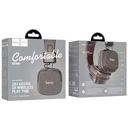 Навушники Hoco Bluetooth W56 Earl BT headphones Brown - мініатюра 2