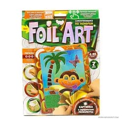 Набір креативної творчості "Аплікація" FAR-01-01…10 кольорова фольга Обезьяна