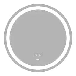 Дзеркало Zerix Solo MC01-80 з LED Touch, Anti-fog, димером, регулятором яскравості ZX6064
