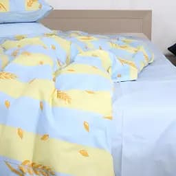 Простыня MirSon Еar of wheat ранфорс элит голубая 240х220 см