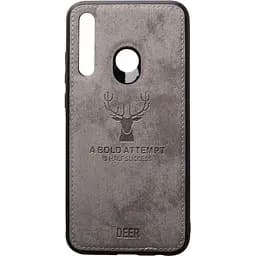 Чохол-накладка Toto Deer Shell With Leather Effect Case HuAwei P Smart+ 2019 Grey