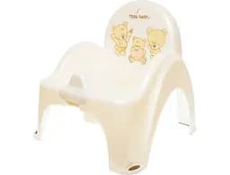 Горщик-стільчик Tega Ведмедики, молочний (MS-012-118)