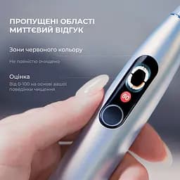 Розумна зубна електрощітка Oclean X Plus Pro Digital Silver (6970810556179) - мініатюра 4