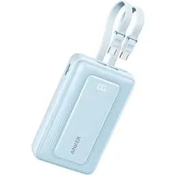 Повербанк Anker 20000 mAh 45W з 2 вбудованими кабелями USB-C швидка зарядка PD та LED дисплей для ноутбука