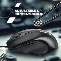 Мишка Canyon M-6 USB Black (CNE-CMS6) - мініатюра 8