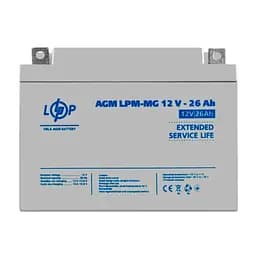Аккумуляторная батарея LogicPower LPM 12V 26AH (LPM-MG 12 - 26 AH) AGM мультигель