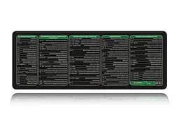 Великий килимок для мишки WorkPlaceShop Поєднання клавіш для Excel 800 x 300 мм
