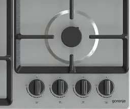 Варильна поверхня газова Gorenje 60 см чугун конфорка Wok нержавіюча сталь - мініатюра 5