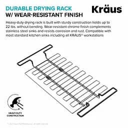 Багатоцільова сушарка для кухонної мийки Kraus KCD-1 - мініатюра 8