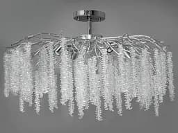 Стельова, стильна, дизайнерська кришталева люстра Гліцинія на 9 ламп, х.