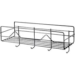 Полка настенная Stenson TD01331, 27x11x10 см черная (25543)