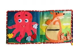 Текстильна розвиваюча книга для малят Bambini "Поні" 403679 - мініатюра 5