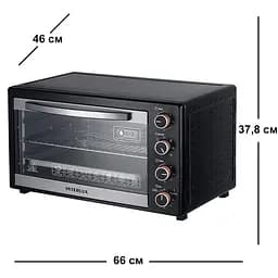 Духовка Interlux ILEO-0062BG 62 л,конвекція, чорна - мініатюра 5