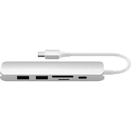 Адаптер Satechi Type-C Slim Multi-Port 4K V2 Silver (ST-SCMA2S) - мініатюра 4