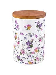 Ємність для сипучих продуктів Krauff Versailles, з бамбуковою кришкою, 16 см, 1000 мл (21-244-049)