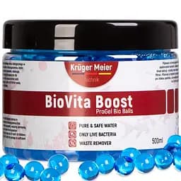 Бактерії в гельових кульках для акваріуму Kruger Meier BioVita Boost 500 мл - мініатюра 2