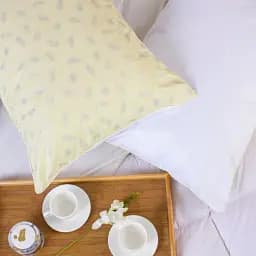 Подушка пухова MirSon Karmen №1800 Bio-Beige м'яка пух 90% 70х70 см біло-бежева (2200003011777) - мініатюра 7