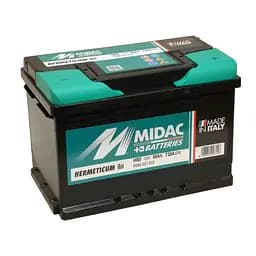 Акумулятор 6СТ-80A MIDAC HERMETICUM, 12V, 80Ah (-/+) Євро, EN720А