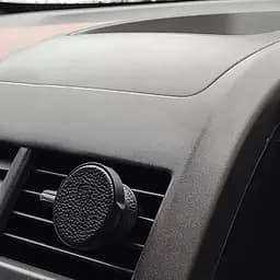 Тримач в машину Baseus Small Ears Series Magnetic Bracket Leather Air Outlet Type чорний (18051) - мініатюра 3
