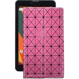 Чохол StatusCASE з екошкіри для планшету Bravis NB754 Рожевий ромб