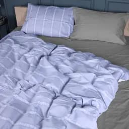 Комплект постільної білизни MisSon Сатин 22-1378 Silver Vine 160 x 220 см сірий (2200010476354)