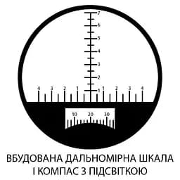 Бінокль SIGETA General 10x50 Camo floating/compass/reticle морський - мініатюра 6