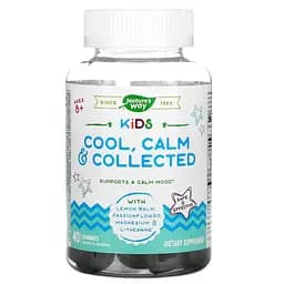 Поддержка детского спокойствия Nature's Way Kids Cool Calm&Collected вкус винограда Ages 8+ 40 жевательных конфет