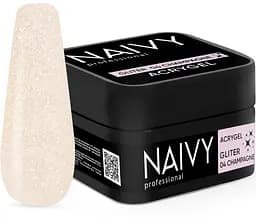 Акриловий гель Naivy Professional Gliter №04 Champagne 30 мл