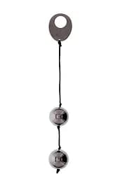 Металлические вагинальные шарики Domino Metallic Balls, Chrome Black