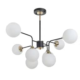 Люстра Brille молекула стельова в зал E27 60W BK (BL-921C/8)