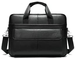 Чоловіча шкіряна сумка Vintage 38х30х7 см sum0015048