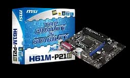 Материнская плата MSI H61M-P21 (B3) LGA 1155 (H61M-P21 (B3)) Б/У