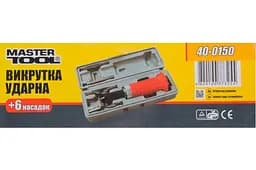 Викрутка ударна з набором біт Mastertool (6 предметів) 40-0150 - мініатюра 2