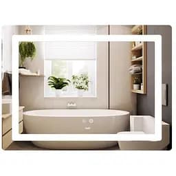 Дзеркало Lidz Kubis (KU2) 900х700 мм з LED-підсвічуванням Touch LD78LF90448452