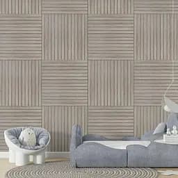 Покрытие виниловое самоклеющееся Wall Sticke 3D рейки 600х600х2,8мм SW-00003244 - мініатюра 4