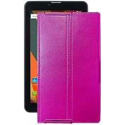 Чохол StatusCASE з екошкіри для планшету Bravis NB753 3G Рожевий