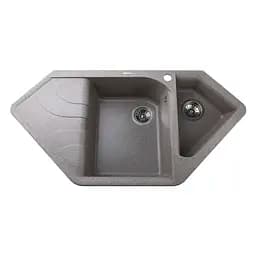 Гранітна мийка Globus Lux Garda мокко 1000x500 мм, Сірий