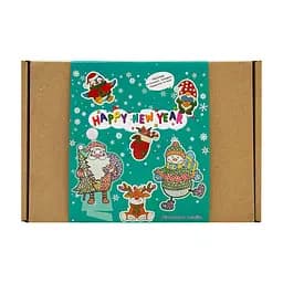 Набор для творчества со стразами "Happy New Year" GoToArt 187127, 12 наклеек