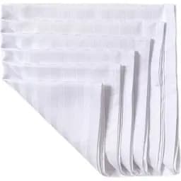 Набір столових серветок Iris Home сатин страйп 45х45 см 6 шт. білий (svt-2000022319300)