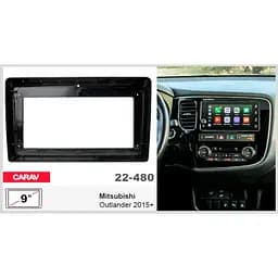 Перехідна рамка Citroen C-Crosser, C4 Aircross, Mitsubishi ASX, Outlander, Outlander Sport, Peugeot 4007, 4008 Carav 22-480 - мініатюра 4