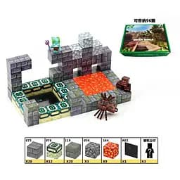 Конструктор магнитный Minecraft, LZCK010, 68 деталей, 18x14x5 см