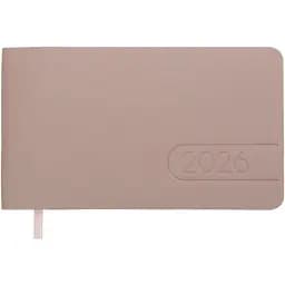 Щотижневик датований Buromax Light Morandi 2026 153 x 87 мм штучна шкіра какао (BM.2910-40)