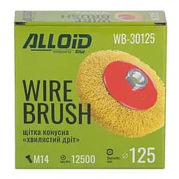 Щітка конусна Alloid Building Tools кручений дріт 125 мм (WB-30125) - мініатюра 3