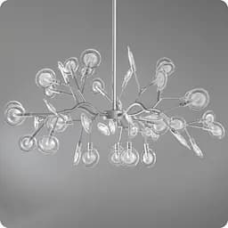 Люстра подвесная 517 Dlight на 45 ламп Хром Сатин (01968)
